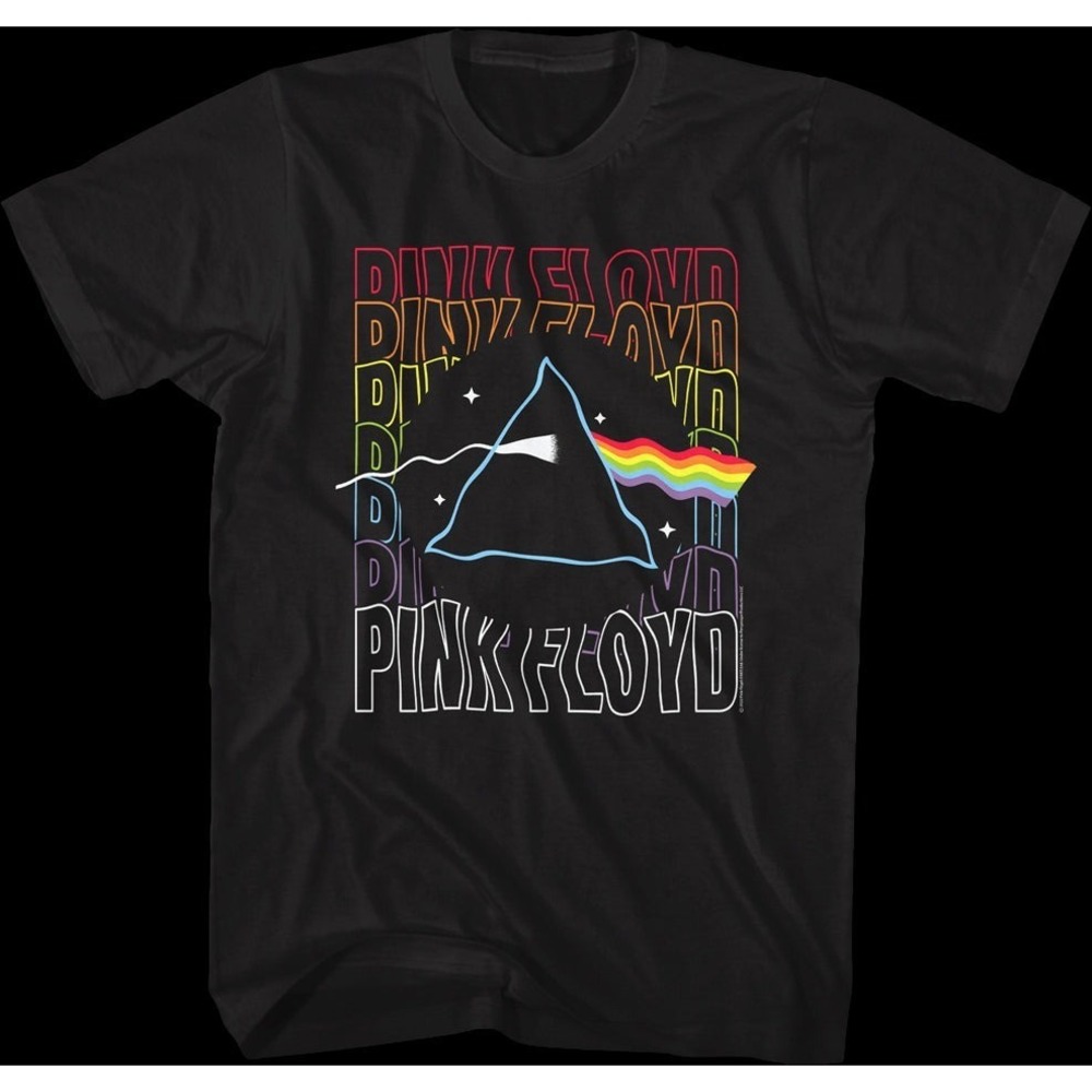 Dark Side Of The Moon Soundwaves Pink Floyd Classic Retro Unisex T-shirt - Picture 1 of 4
